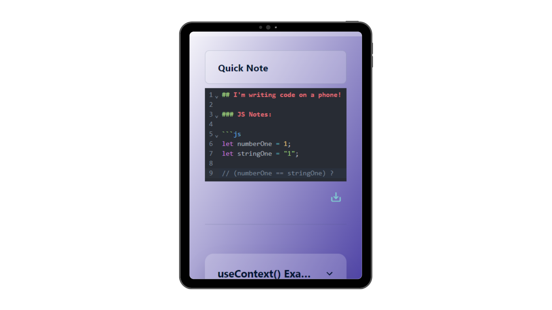 Mobile Example