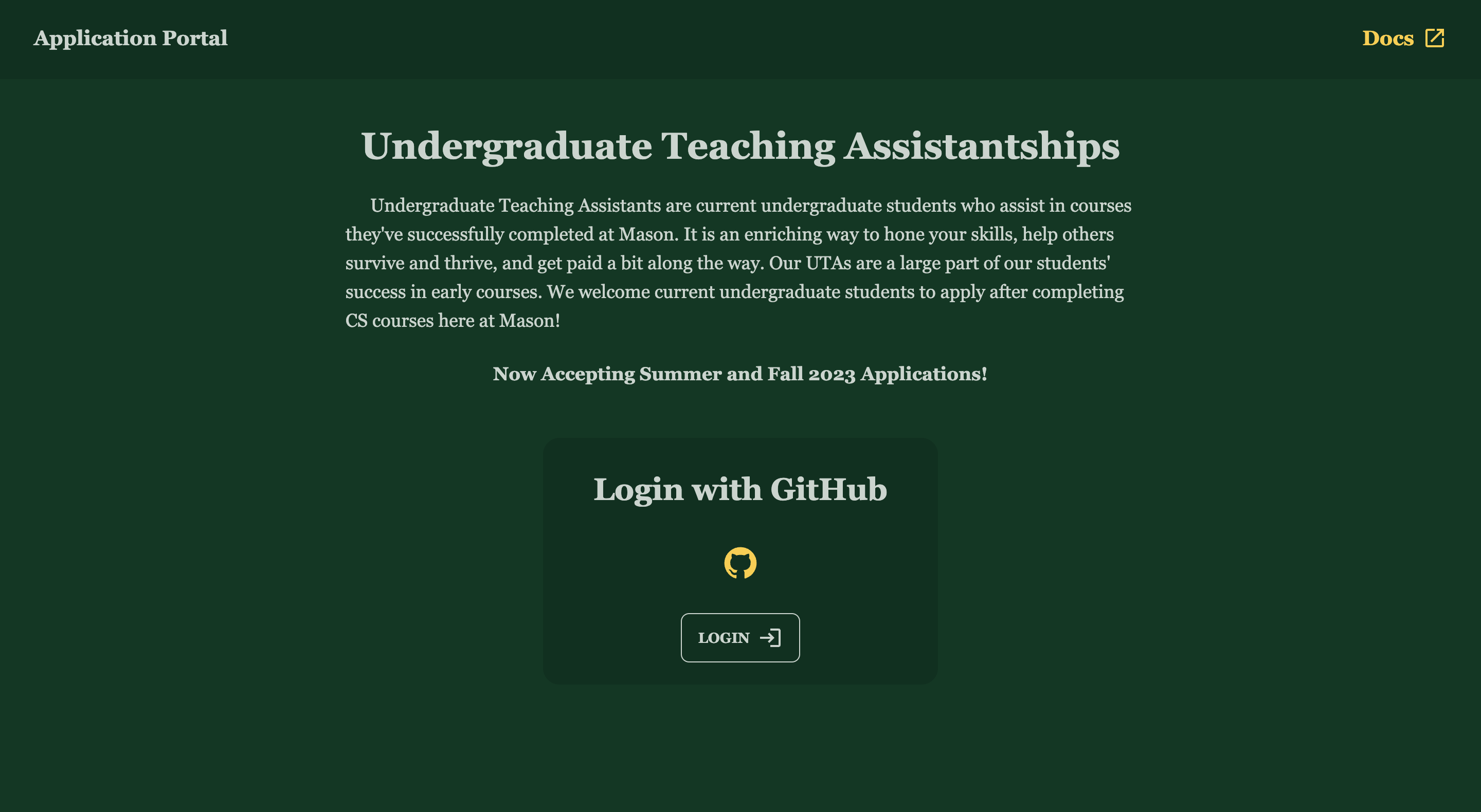 Job Application Portal